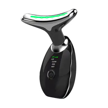 AYRIN GlowWand microcurrent facial massager in use on jawline